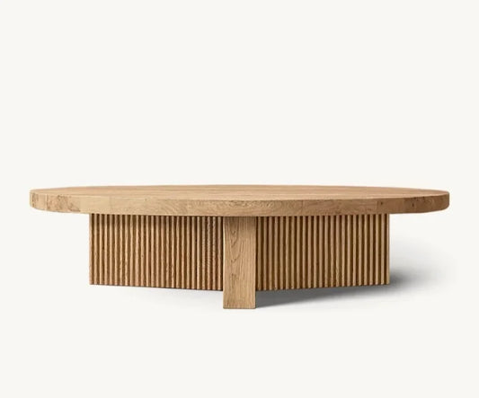 Engraved round Coffee Table