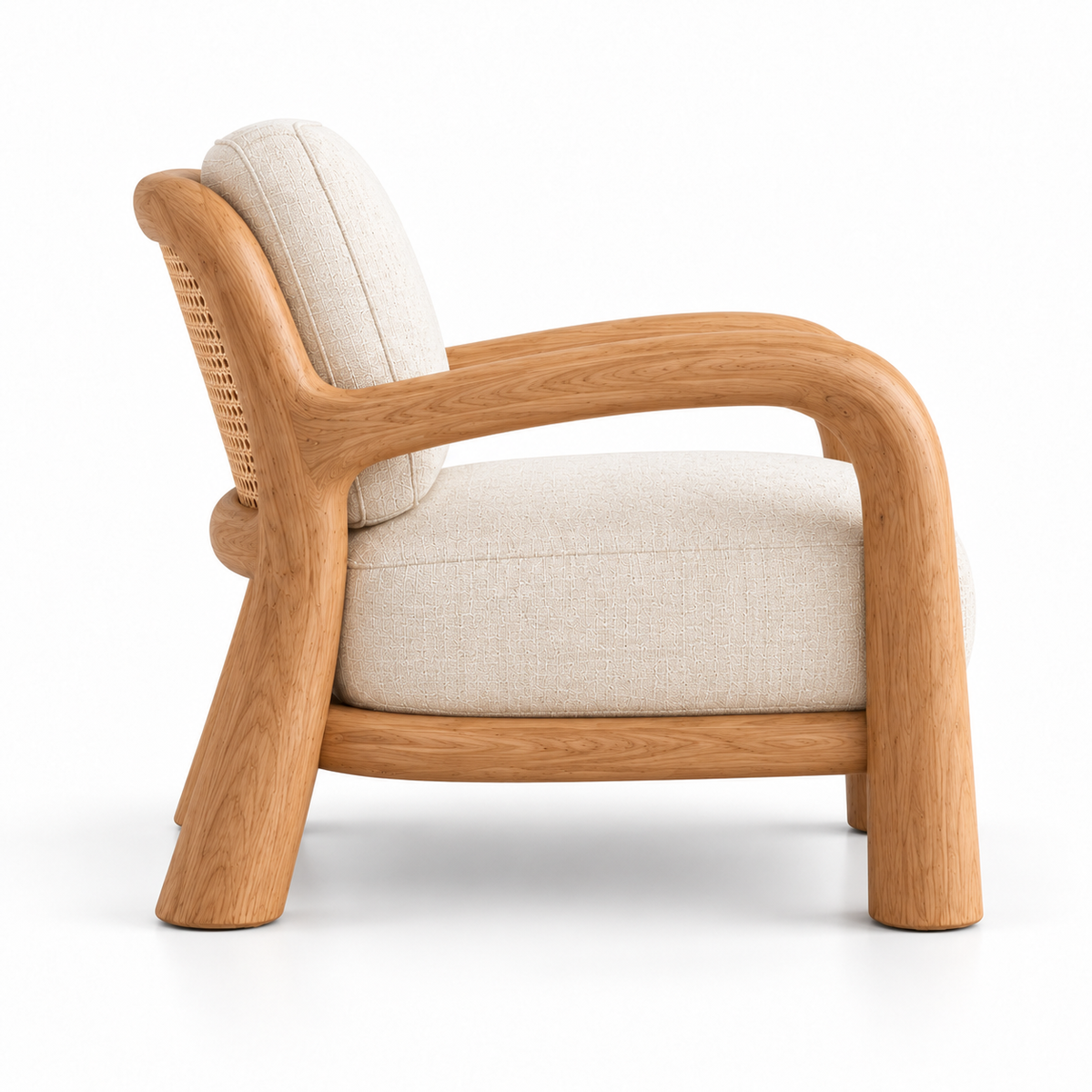 Lune Lounge Chair – handcrafted beech wood lounge chair by Cozyology