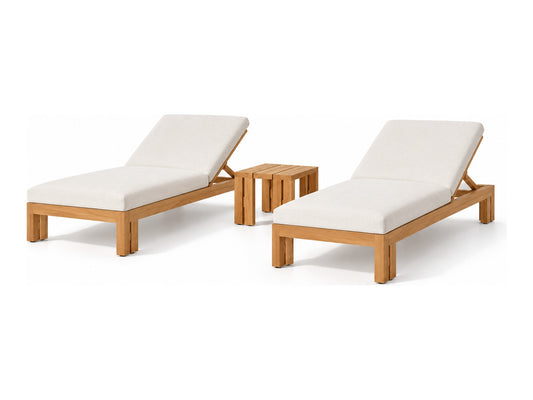 Oxford Sun Set: 2 Oxford sun loungers and Oxford side table