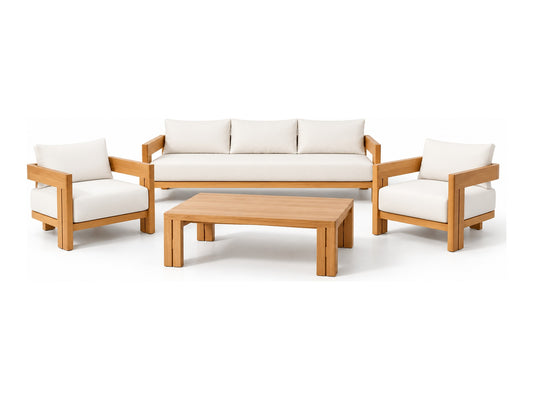 Oxford Terrace Set: Oxford sofa, 2 Oxford lounge chairs and Oxford coffee table