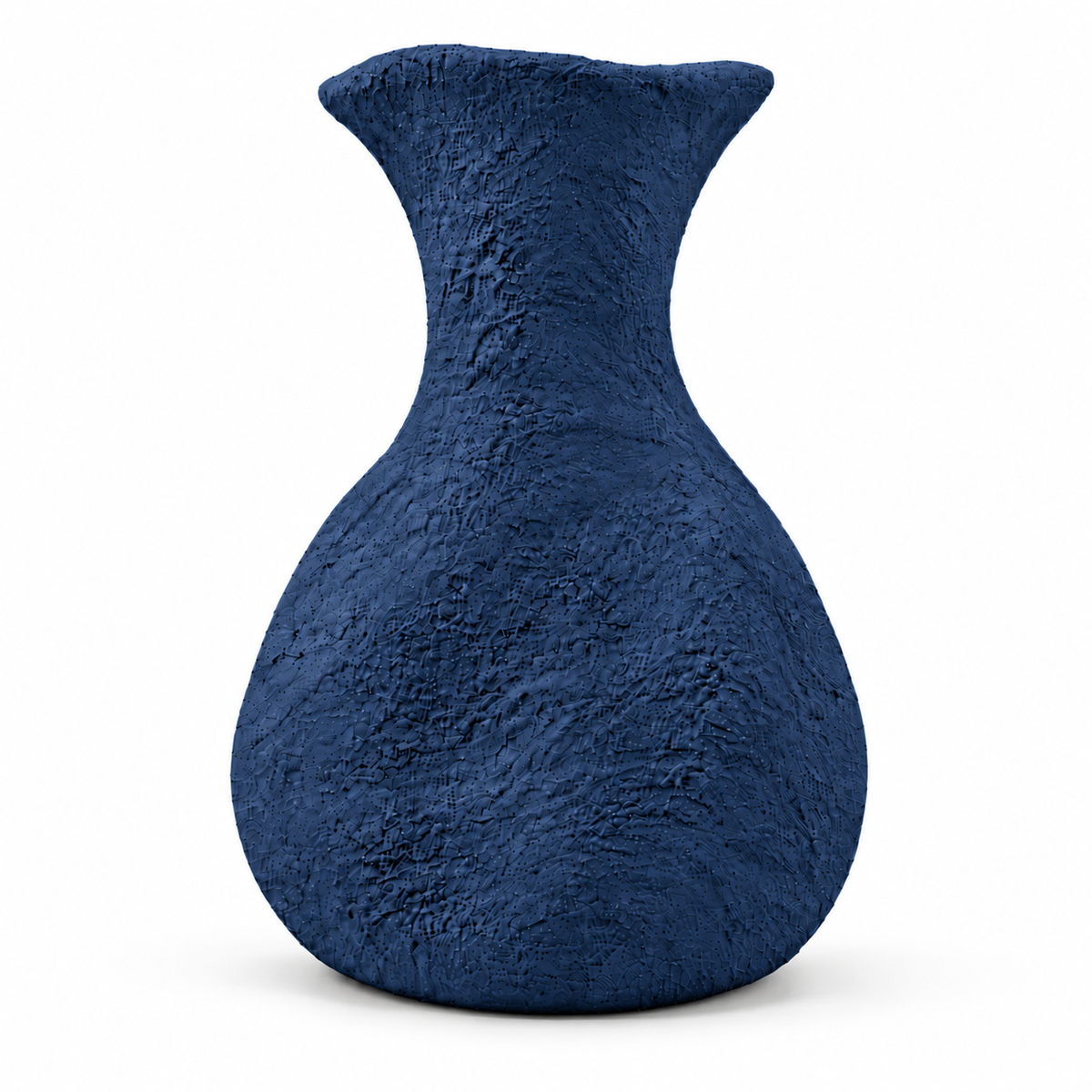 Forma pottery vase in Dark Blue, coarse matte texture