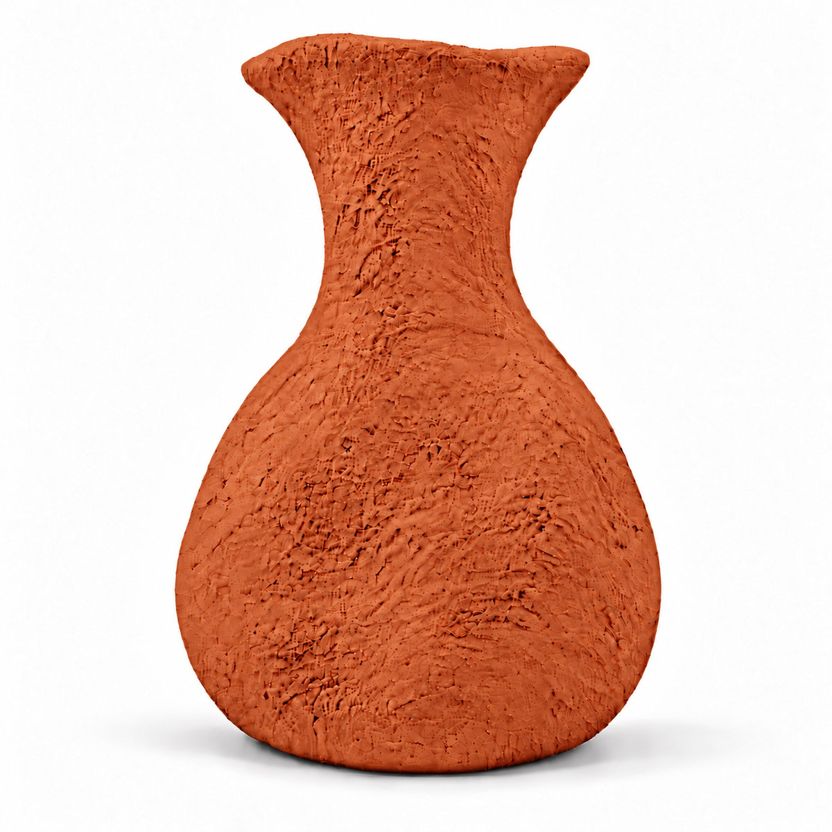Forma pottery vase in Terracotta, coarse matte texture