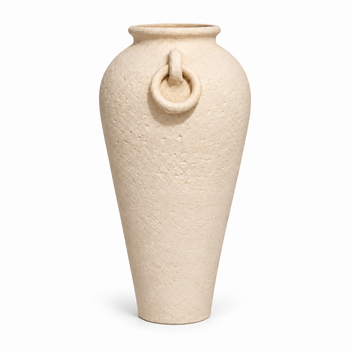 Oria Floor Vase, matte textured pottery