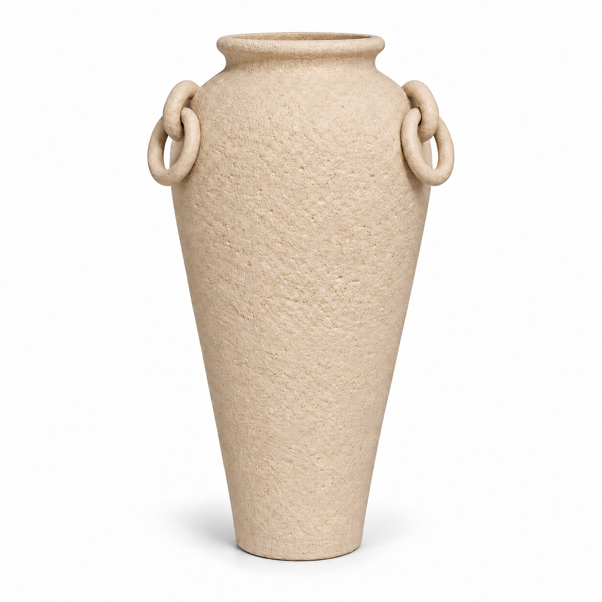 Oria Floor Vase, matte textured pottery