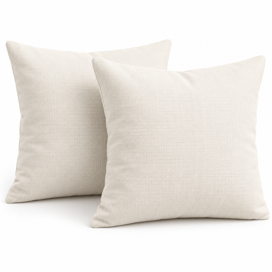 Cove Outdoor Cushions set of 2 in Ivory, 45 x 45 cm