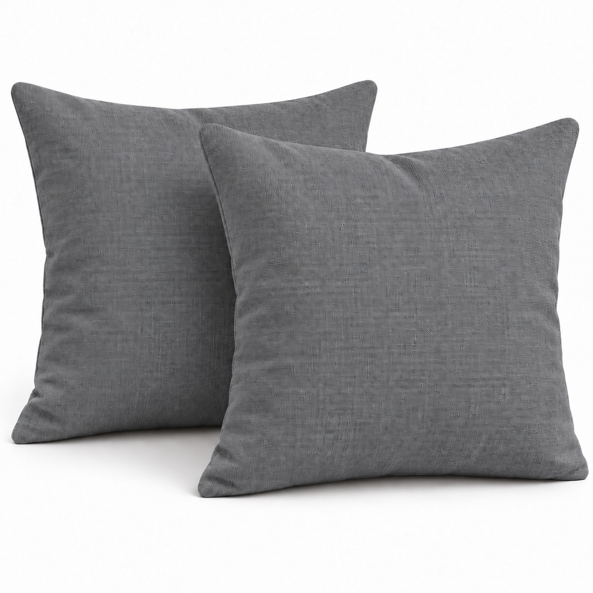 Cove Outdoor Cushions set of 2 in Dark Grey, 45 x 45 cm