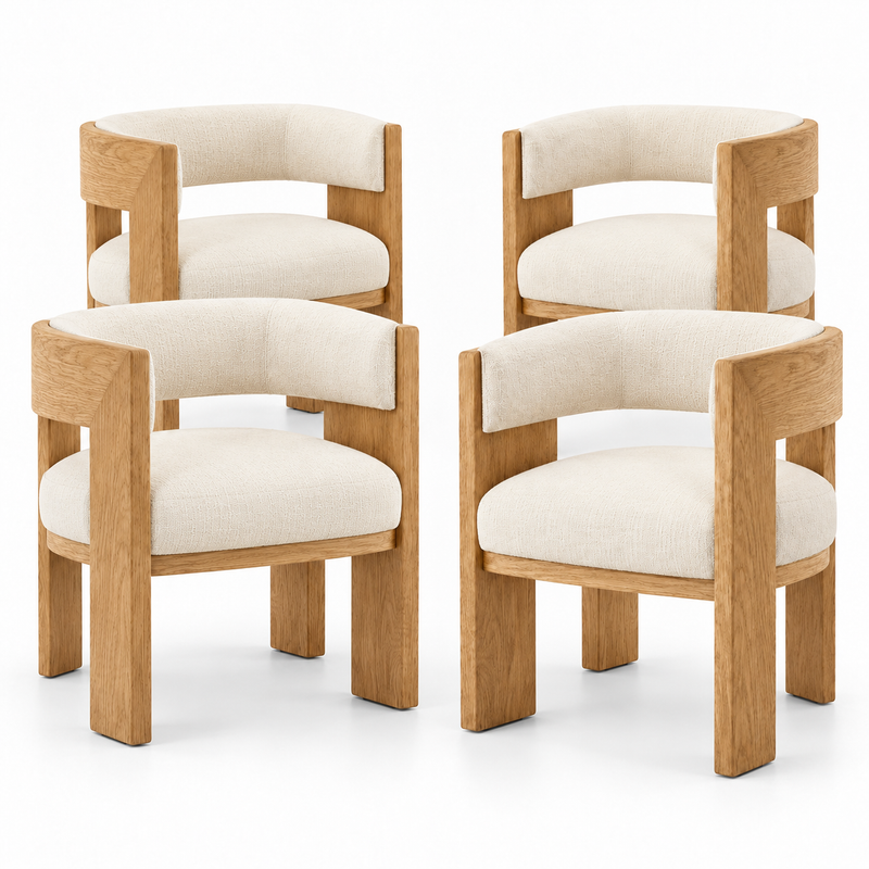 Union Dining Set – 4 Armchairs