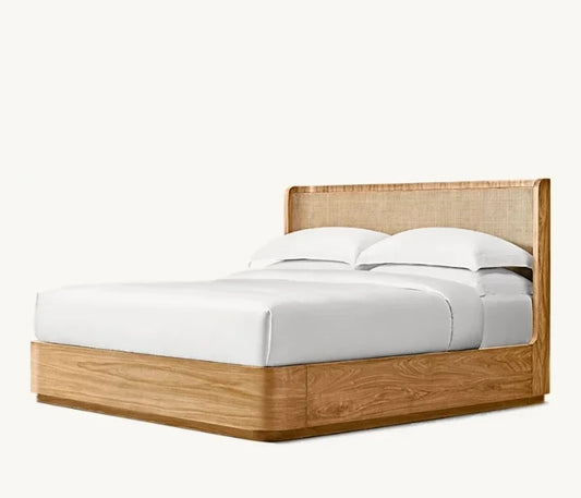 Cane Boho-Chic Bed