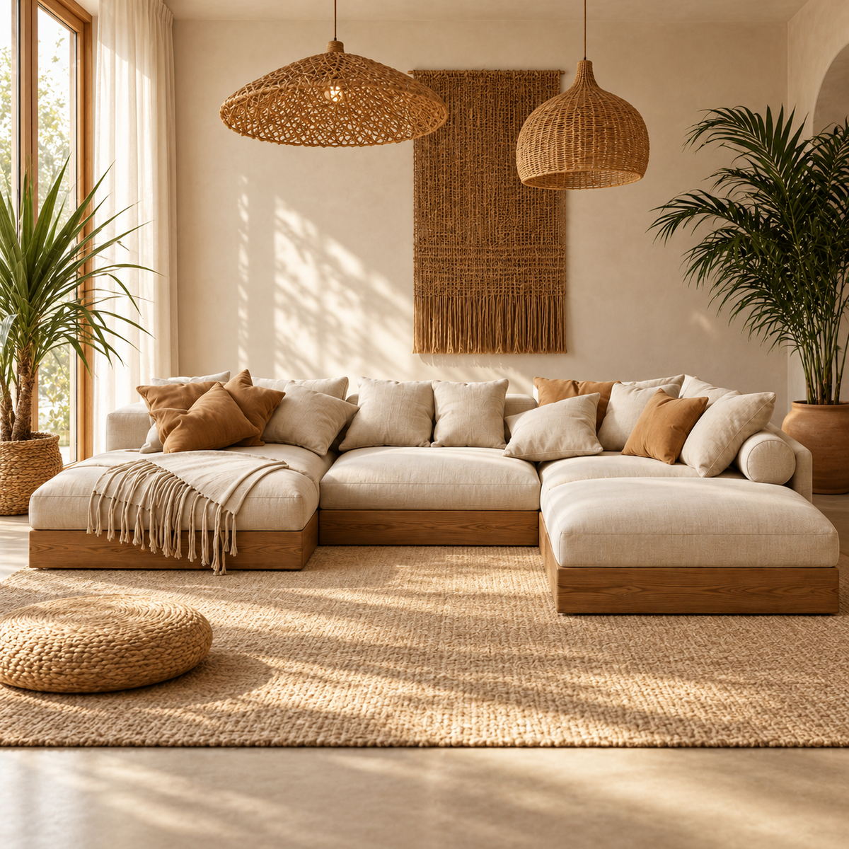 Nara Lounge Sectional Sofa – handcrafted by Cozyology