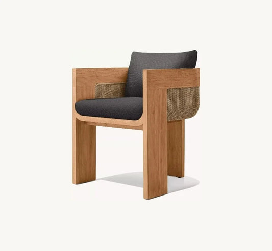 Caramel Cane Dining Chair